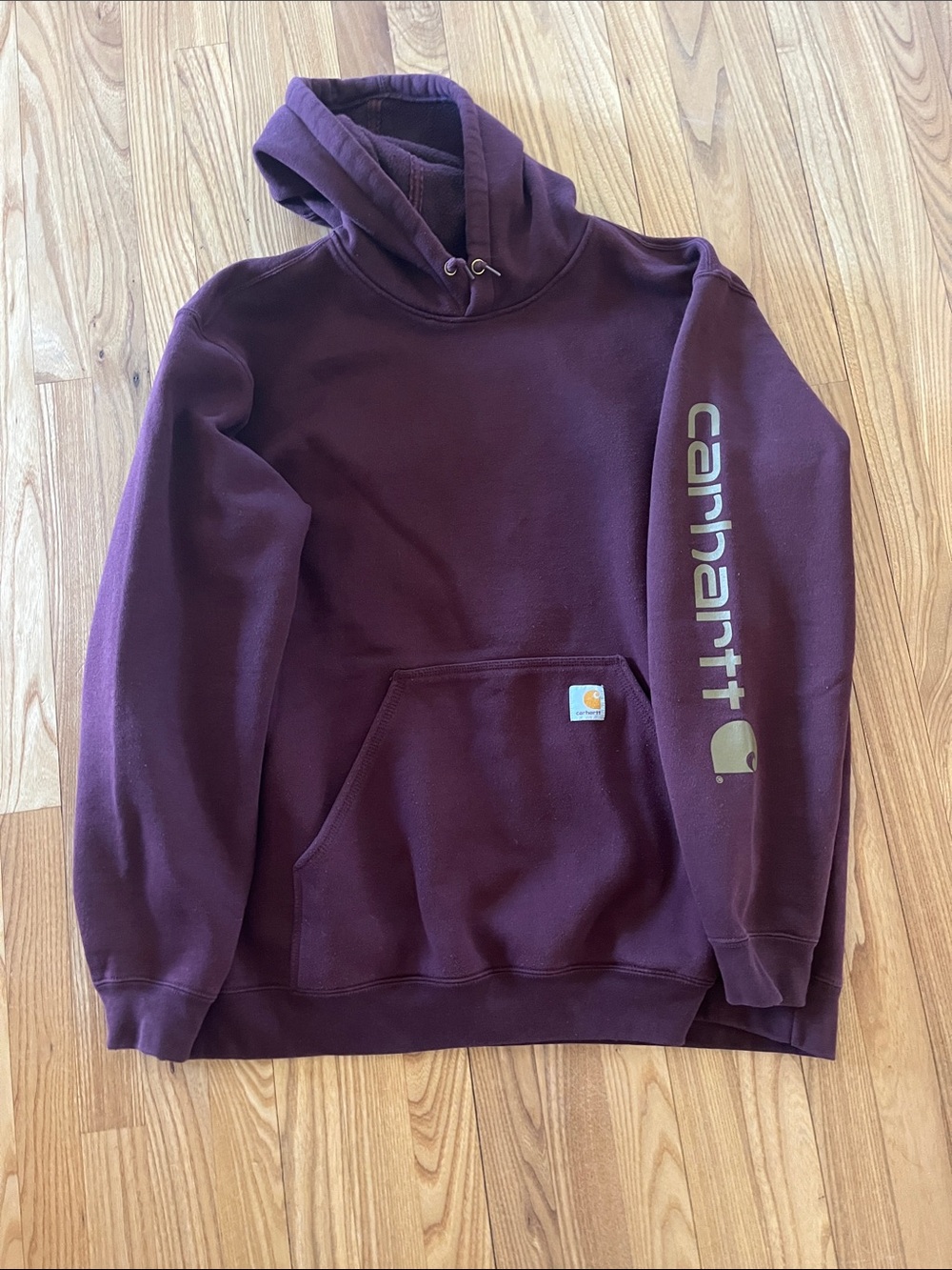 Carhartt Men's Crewneck Hoodie - Deep Plum 2XL LOOSE FIT